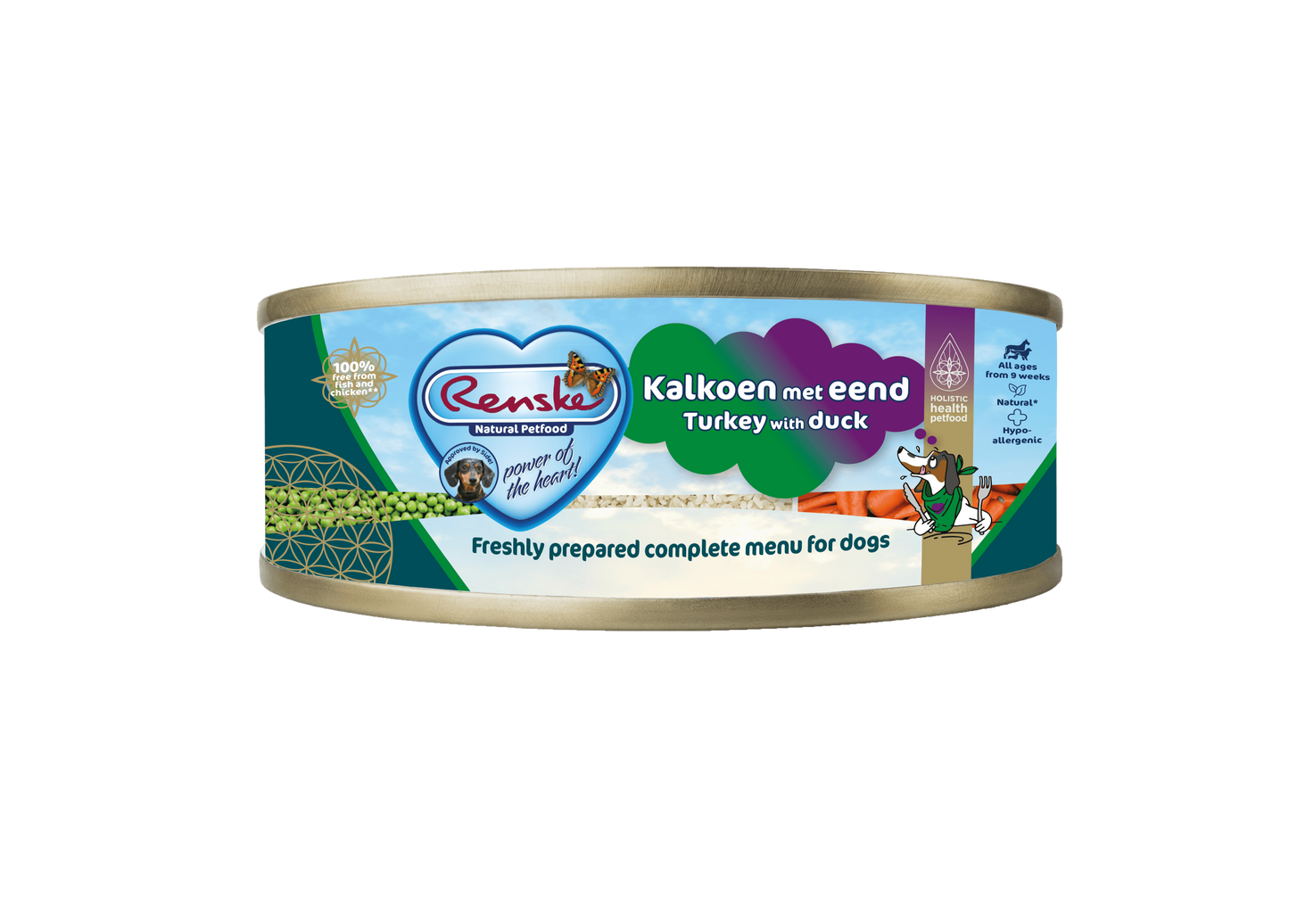 Renske Vers Kalkoen met Eend - Blik 95 gram (24 stuks)