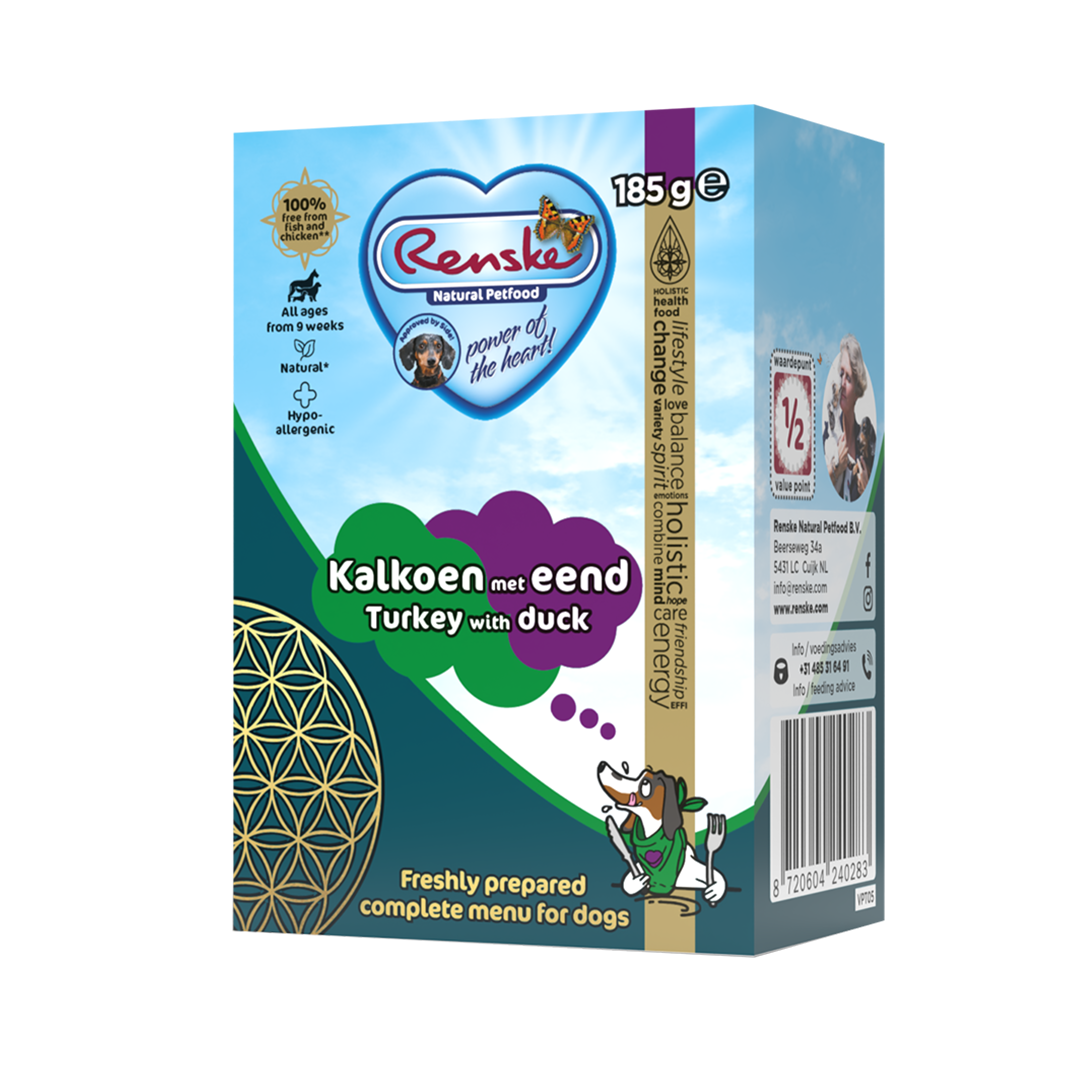 Renske Vers Kalkoen met Eend - Tetra 185 gram (24 stuks)