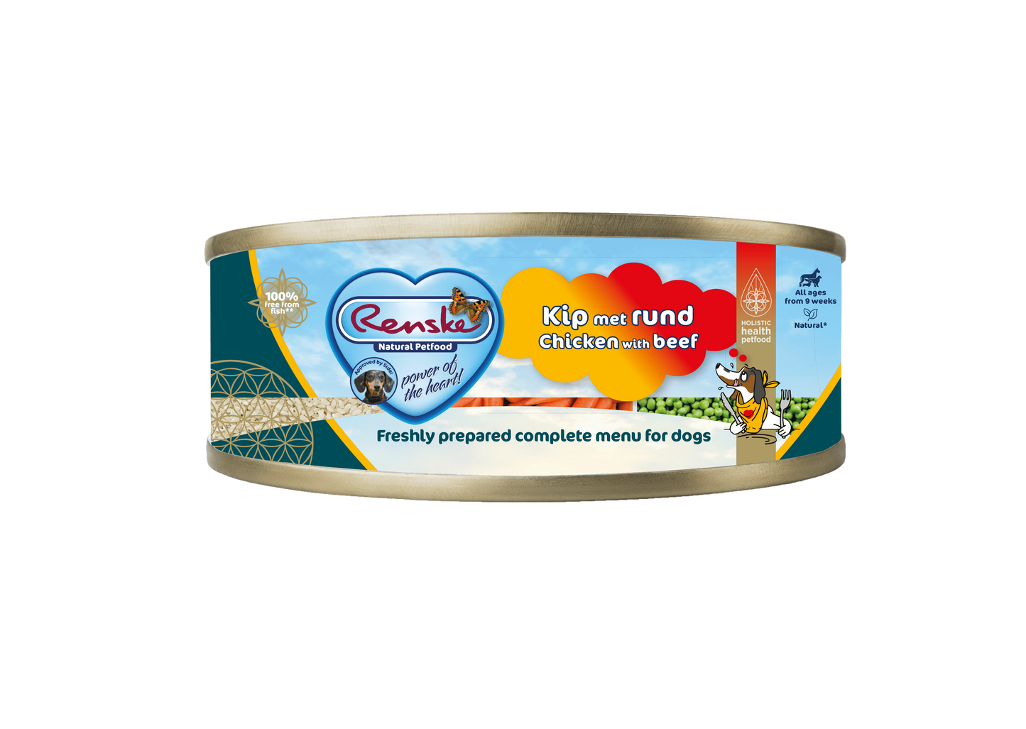 Renske Vers Kip met Rund - Blik 95 gram (24 stuks)