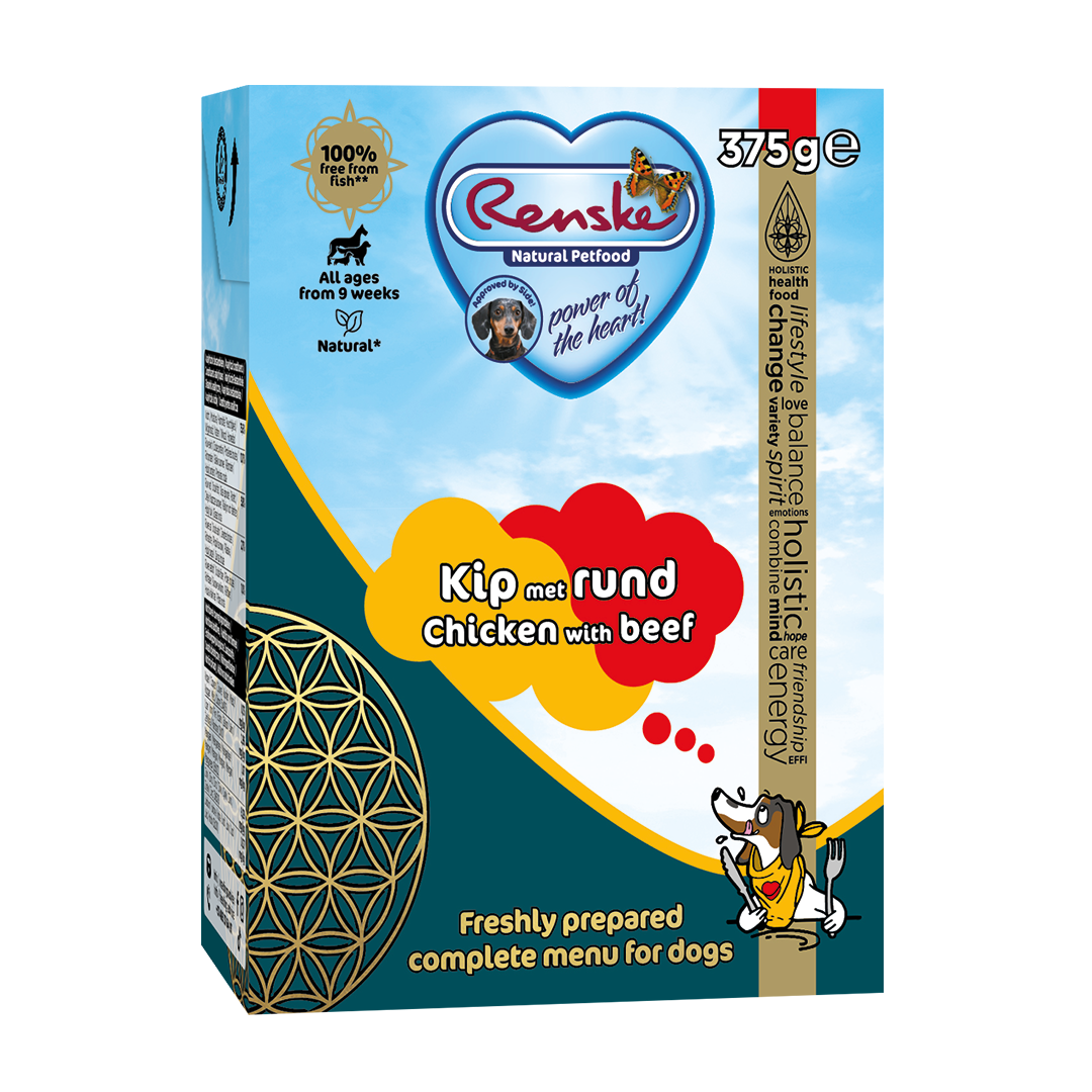 Renske vers kip met rund - tetra 375 gram (12 stuks)