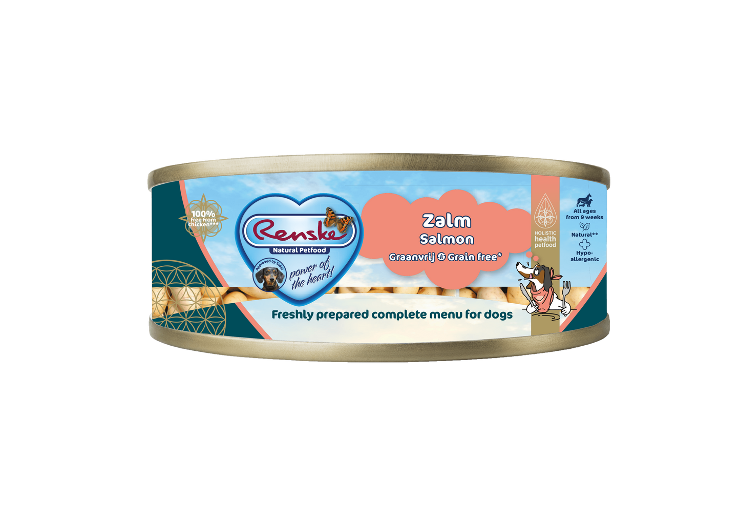 Renske Vers Zalm Graanvrij - Blik 95 gram (24 stuks)