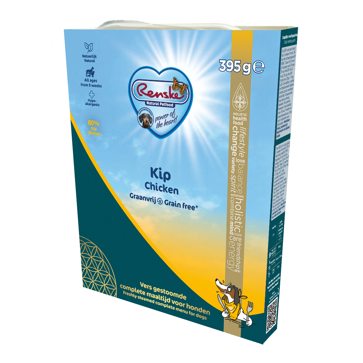 Renske Vers Gestoomde Graanvrije Kip 395 gr (10 stuks)