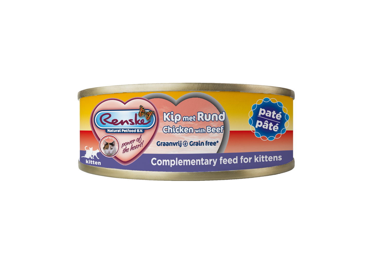 Renske Cat Kitten Verse Kip met Rund- 70 gr (24 stuks)