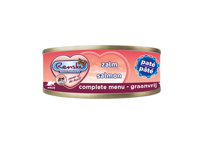 Renske Kat Verse Zalm - Paté 70 gram (24 stuks) THT-datum 15-12-2025