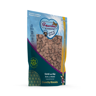Renske Gez Bel Hnd Crunchy Eend met Kip 200 gram