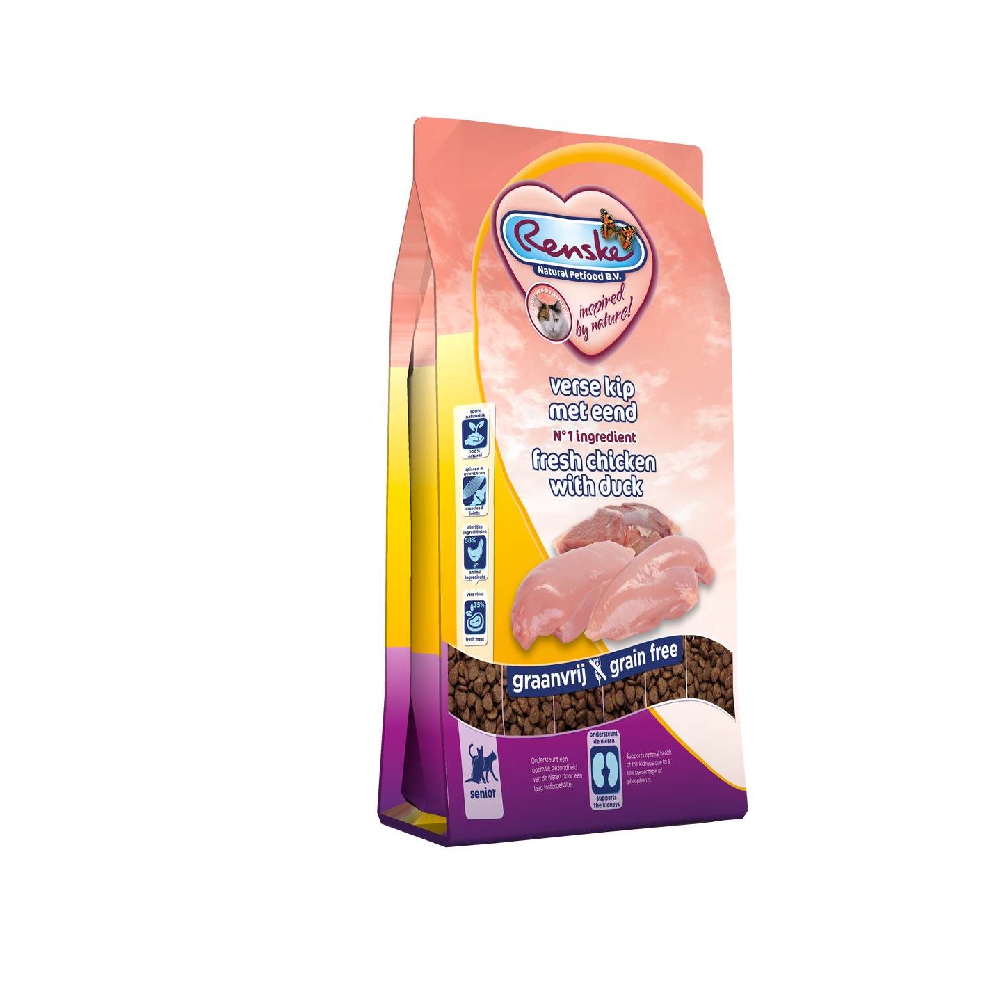 Renske Super Premium - Senior - Verse Kip met Eend 6 kg