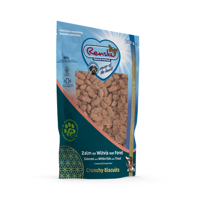 Renske Gez Bel Hnd Crunchy Zalm en Witvis met Forel 200 gram