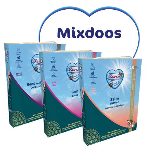 Mixdoos Vers Gestoomd 395 gram (10 stuks)