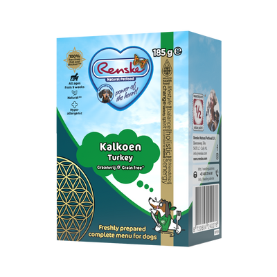 Renske Vers Kalkoen Graanvrij - Tetra 185 gram (24 stuks)