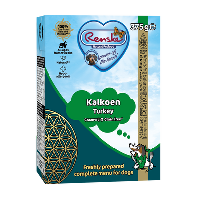Renske vers kalkoen graanvrij - tetra 375 gram (12 stuks)