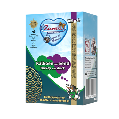 Renske Vers Kalkoen met Eend - Tetra 185 gram (24 stuks)