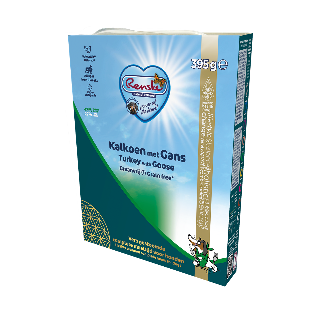 Renske Vers Gestoomde Graanvrije Kalkoen & Gans 395 gr (10 stuks)