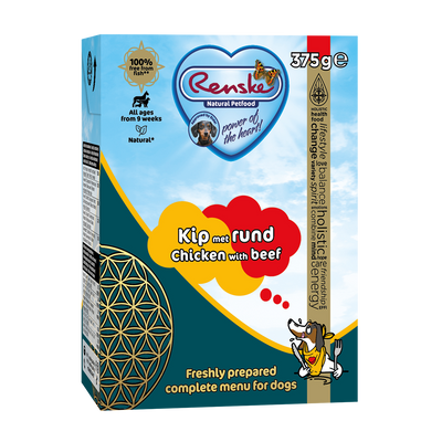 Renske vers kip met rund - tetra 375 gram (12 stuks)