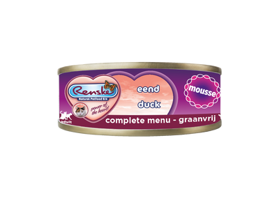 Renske Kat Verse Eend - Mousse 70 gram (24 stuks)