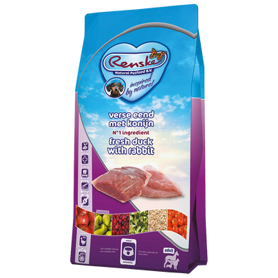 Renske Super Premium - Verse Eend en Konijn 600 gram