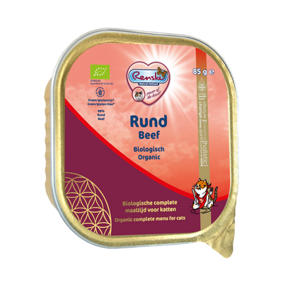 NL-BIO-01 Renske Bio Vers Vlees Kat Rund 85 gram (19 stuks)