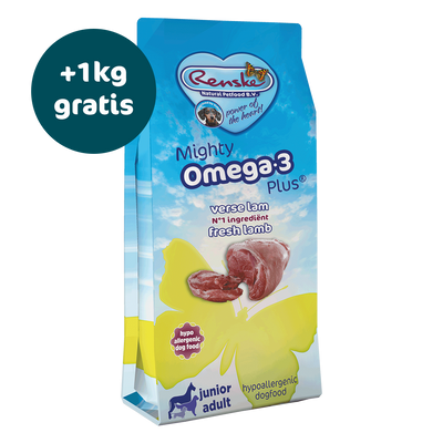 Renske Mighty Omega Plus - Lam 12 kg - Nu tijdelijk 1kg gratis (ontvang 2x 6,5 kg i.p.v. 12 kg)