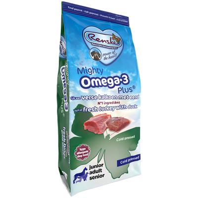 Renske Mighty Omega Plus - Kalkoen & Eend Koudgeperst 600 gram