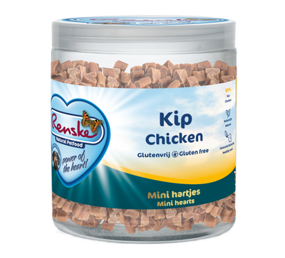 Renske Vlees Hartjes KIP Wortel 300gr - Hond Gez Beloning