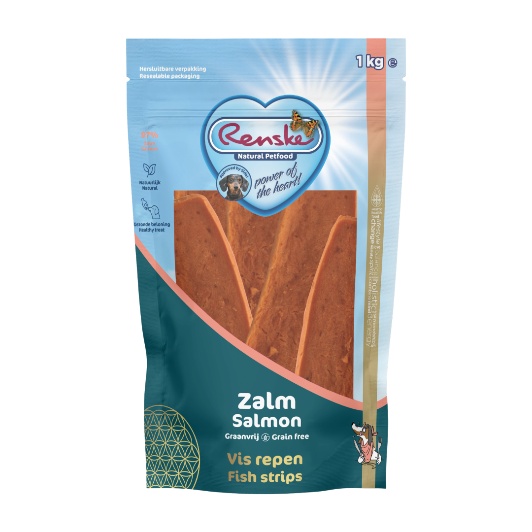 Renske Gezonde Beloning Vis Strip - Zalm 1 kilogram