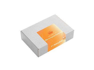 Oranje verrassingsbox voor kat | MiauwBox