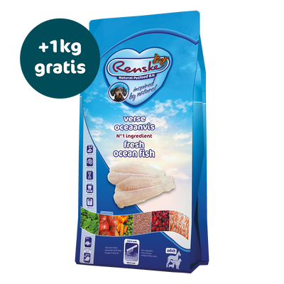 Renske Super Premium - Verse Oceaanvis - 12kg - Nu tijdelijk 1kg gratis (ontvang 13kg (2x 6,5 kg) i.p.v. 12 kg)