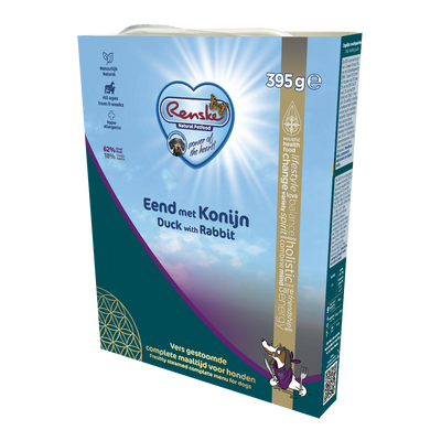 Renske Vers Gestoomde Eend & Konijn 395 gr (10 stuks)