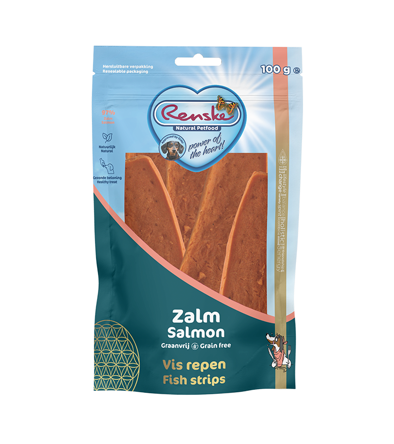 Renske Gezonde Beloning Vis Strip - Zalm 100 gram