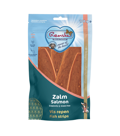 Renske Gezonde Beloning Vis Strip - Zalm 100 gram