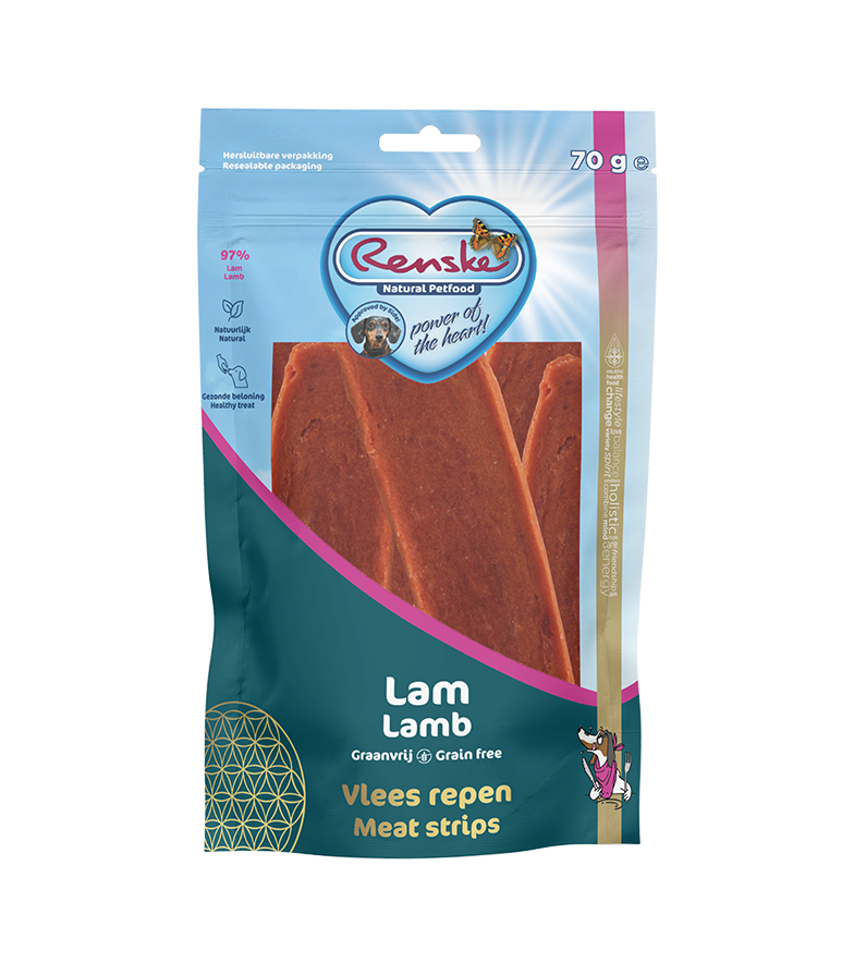 Renske Gezonde Beloning Vlees Strip - Lam 70 gram